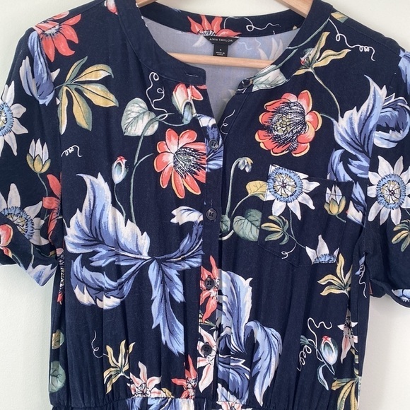 Ann Taylor Wildflower Culotte Wide Leg Jumpsuit - Picture 6 of 15